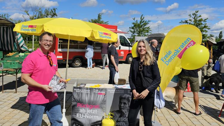 Infostand der FDP Grünwald