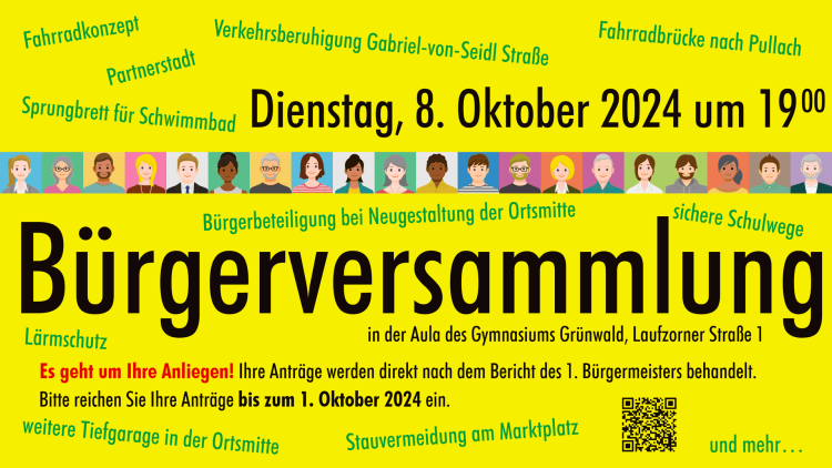 Bürgerversammlung am 8. Oktober 2024