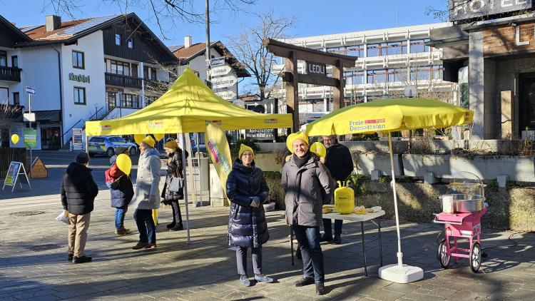 Infostand der FDP Grünwald